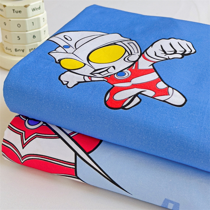 91家纺网 家纺一手货源 找家纺 名兮家居 2024新款正版授权经典奥特曼-三丽鸥全棉床单【含防伪标】 艾斯奥特曼