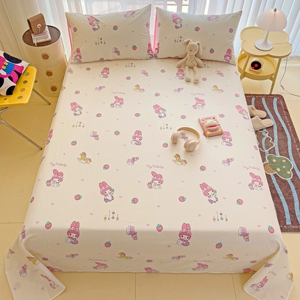 名兮家居 2024新款正版授权经典奥特曼-三丽鸥全棉床单【含防伪标】 萌萌美乐蒂