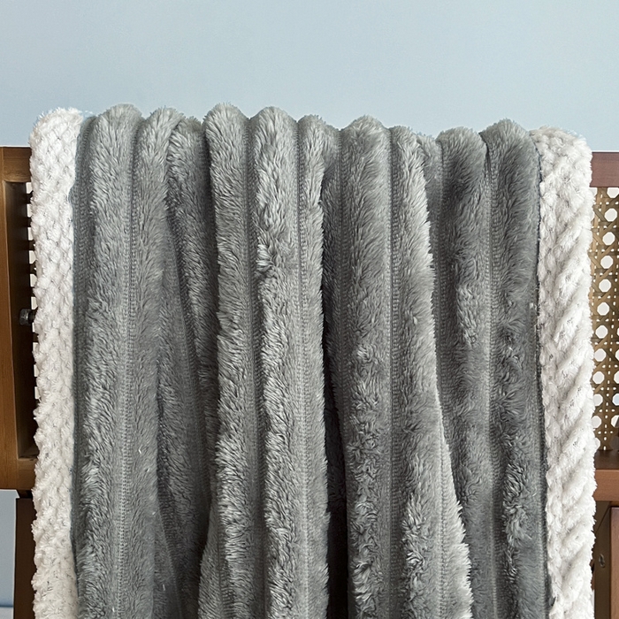 91家纺网 家纺一手货源 找家纺 璐维斯家纺 跑量款浴巾毛巾套装盖毯午休毯小毛毯外贸毯子跨境sheintemu 灰色毛巾+浴巾