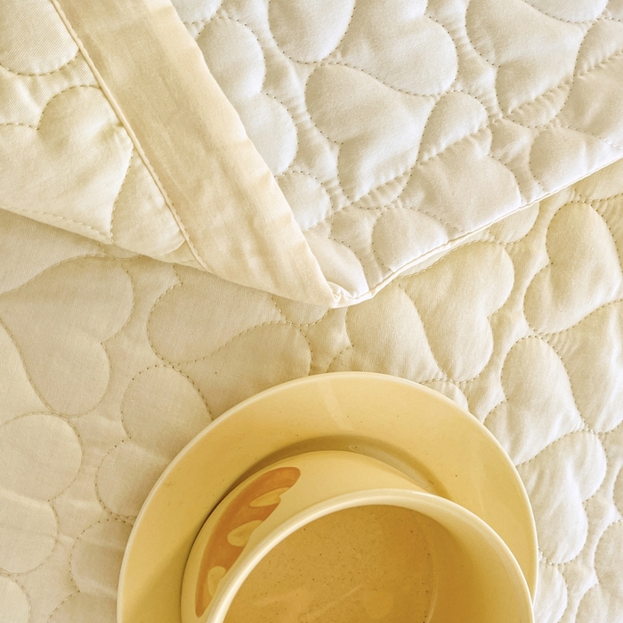 91家纺网 家纺一手货源 找家纺 暖居 2024支持定制纯棉榻榻米四件套全棉农村单件大炕盖纯色床单三件套系列 米黄