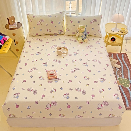 91家纺网 家纺一手货源 找家纺 （总）名兮家居 2024新款正版授权经典奥特曼-三丽鸥全棉印花床笠【含防伪标】