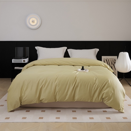EH家居 2024新款早秋长绒棉单品系列--被套 青黄绿