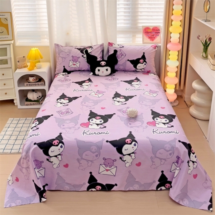 名兮家居 2024新款正版授权经典奥特曼-三丽鸥全棉床单【含防伪标】 情书库洛米