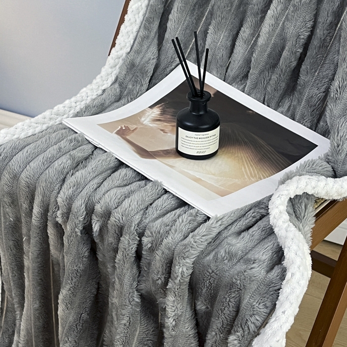 91家纺网 家纺一手货源 找家纺 璐维斯家纺 跑量款浴巾毛巾套装盖毯午休毯小毛毯外贸毯子跨境sheintemu 灰色浴巾