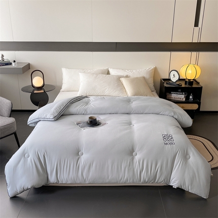 91家纺网 家纺一手货源 找家纺 （总）一加一 2025新款黑边立体刺绣大豆被