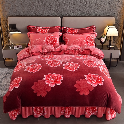 91家纺网 家纺一手货源 找家纺 （总）佳品居 2025新款7斤牛奶绒四件套