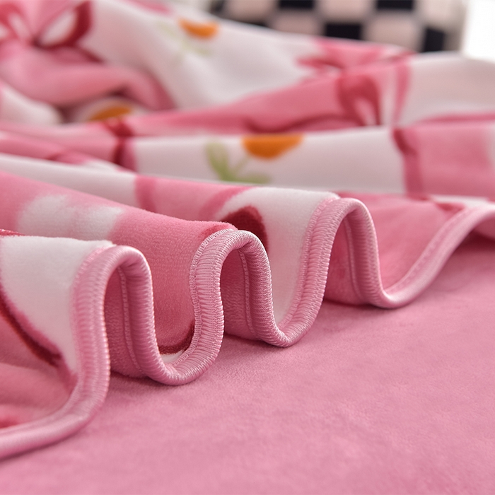 91家纺网 家纺一手货源 找家纺 佳品居 2025新款8斤床裙款牛奶绒四件套 露娜粉