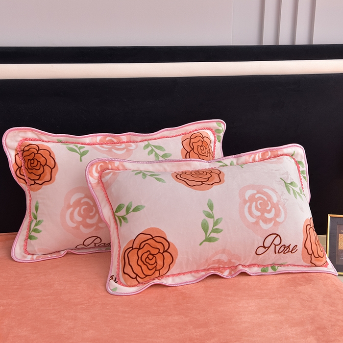 91家纺网 家纺一手货源 找家纺 佳品居 2025新款8斤床裙款牛奶绒四件套 繁花