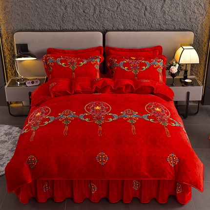 91家纺网 家纺一手货源 找家纺 （总）佳品居 2025新款7斤牛奶绒四件套