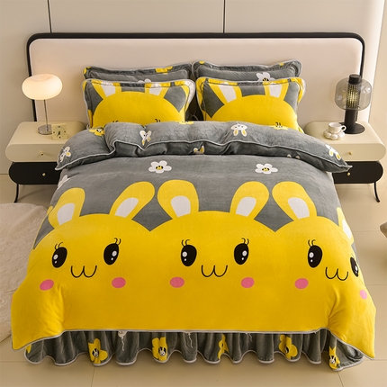 91家纺网 家纺一手货源 找家纺 （总）佳品居 2025新款7斤牛奶绒四件套