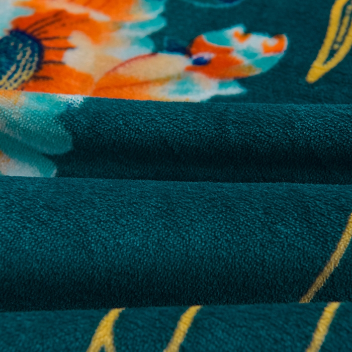 91家纺网 家纺一手货源 找家纺 佳品居 2025新款8斤床裙款牛奶绒四件套 闭花羞月