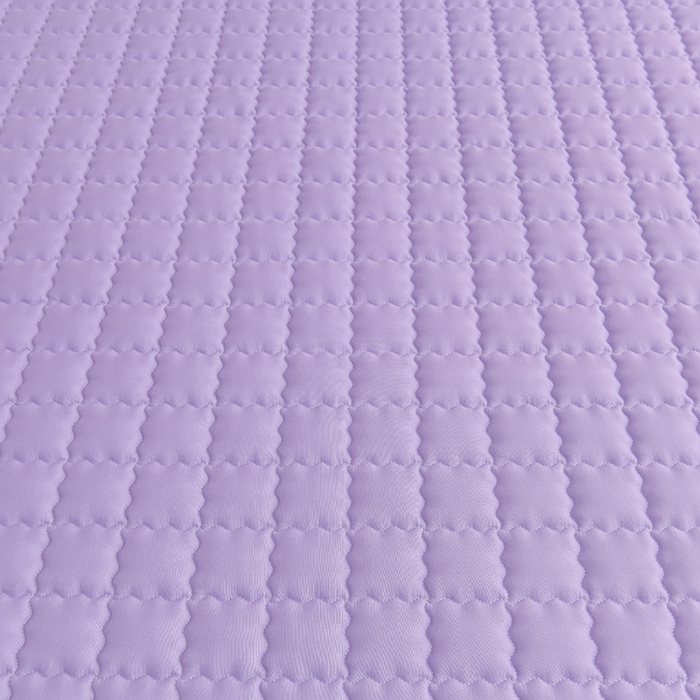 91家纺网 家纺一手货源 找家纺 艾裙海 2025新款90克磨毛夹棉绗缝床裙 紫色