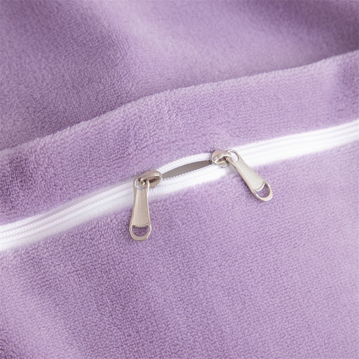 91家纺网 家纺一手货源 找家纺 优姿家纺 2025新款全消光10斤牛奶绒宽边绣花保暖四件套 花季-千代紫