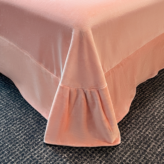 91家纺网 家纺一手货源 找家纺 诺梵 2025新款立体雕花绒四件套_控价标准高于149，加大高于159 梦娜-粉