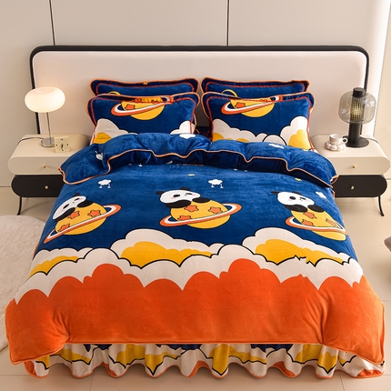 91家纺网 家纺一手货源 找家纺 （总）佳品居 2025新款7斤牛奶绒四件套