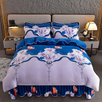 91家纺网 家纺一手货源 找家纺 （总）佳品居 2025新款7斤牛奶绒四件套