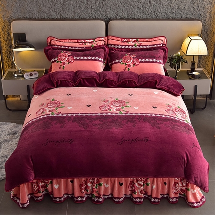 91家纺网 家纺一手货源 找家纺 （总）佳品居 2025新款7斤牛奶绒四件套