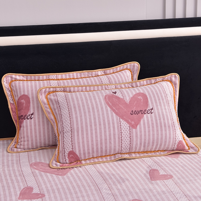 91家纺网 家纺一手货源 找家纺 佳品居 2025新款8斤床裙款牛奶绒四件套 暖暖时光