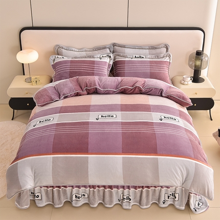 91家纺网 家纺一手货源 找家纺 （总）佳品居 2025新款7斤牛奶绒四件套