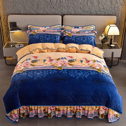 91家纺网 家纺一手货源 找家纺 （总）佳品居 2025新款7斤牛奶绒四件套