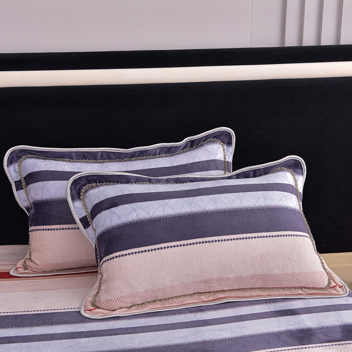 91家纺网 家纺一手货源 找家纺 佳品居 2025新款8斤床裙款牛奶绒四件套 时光印象