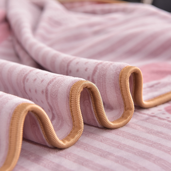 91家纺网 家纺一手货源 找家纺 佳品居 2025新款8斤床裙款牛奶绒四件套 暖暖时光