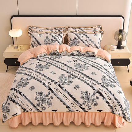 91家纺网 家纺一手货源 找家纺 （总）佳品居 2025新款7斤牛奶绒四件套