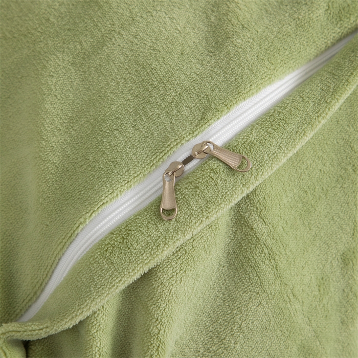 91家纺网 家纺一手货源 找家纺 优姿家纺 2025新款全消光10斤牛奶绒宽边绣花保暖四件套 花季-抹茶绿