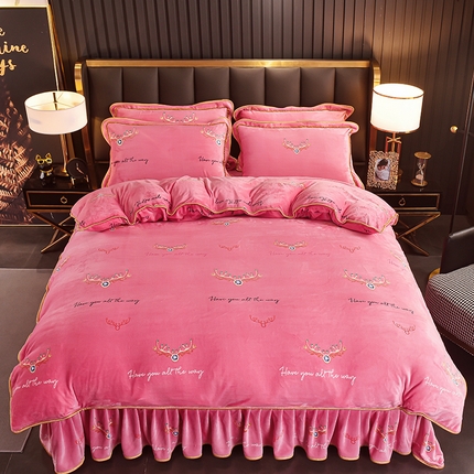 91家纺网 家纺一手货源 找家纺 （总）佳品居 2025新款7斤牛奶绒四件套