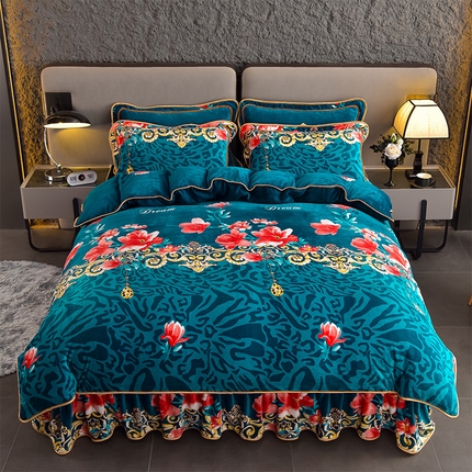 91家纺网 家纺一手货源 找家纺 （总）佳品居 2025新款7斤牛奶绒四件套