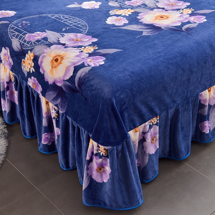 91家纺网 家纺一手货源 找家纺 佳品居 2025新款7斤牛奶绒四件套 镜花水月