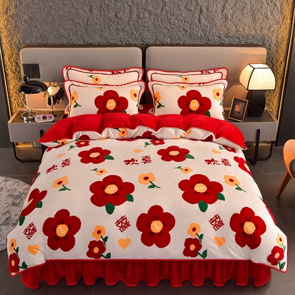 91家纺网 家纺一手货源 找家纺 （总）佳品居 2025新款7斤牛奶绒四件套