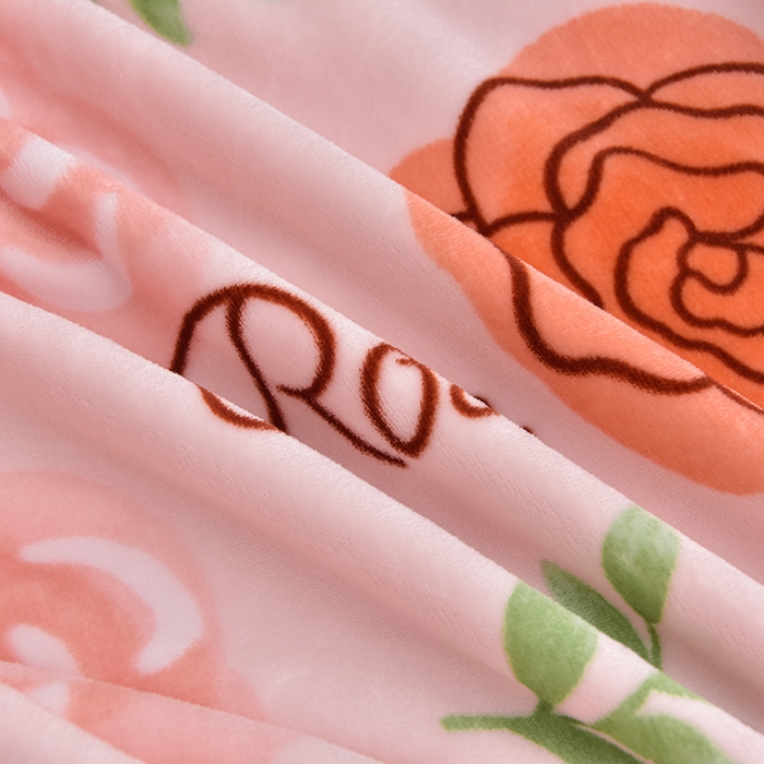 91家纺网 家纺一手货源 找家纺 佳品居 2025新款8斤床裙款牛奶绒四件套 繁花