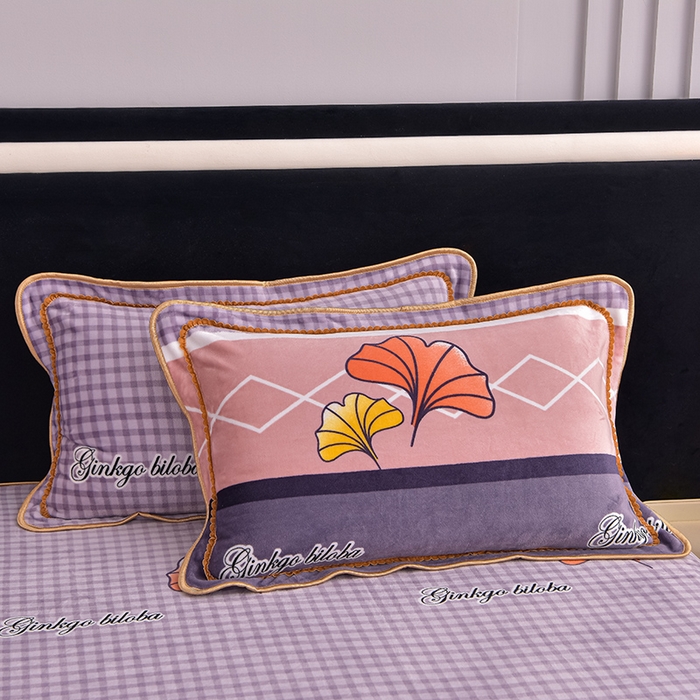 91家纺网 家纺一手货源 找家纺 佳品居 2025新款8斤床裙款牛奶绒四件套 幸运叶