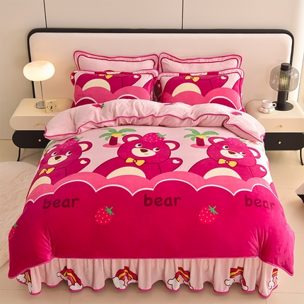 91家纺网 家纺一手货源 找家纺 （总）佳品居 2025新款7斤牛奶绒四件套