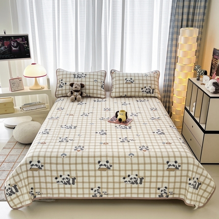 91家纺网 家纺一手货源 找家纺 （总）茉夕家纺 2024新款跑量款纯棉单面棉高温水洗床盖