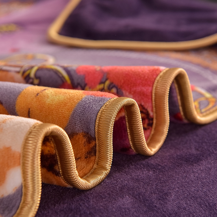 91家纺网 家纺一手货源 找家纺 佳品居 2025新款7斤牛奶绒四件套 富贵牡丹