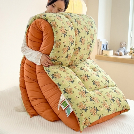 91家纺网 家纺一手货源 找家纺 （总）宝士康家纺 2024新款亲肤舒适双层纱冬被 被子被芯