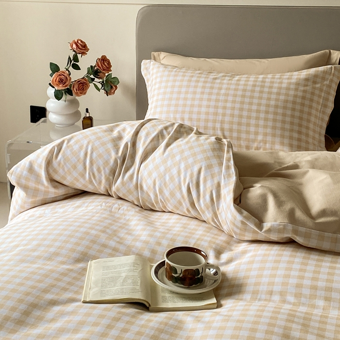 91家纺网 家纺一手货源 找家纺 涵宸家纺 2024新款亲肤全棉磨毛印花四件套--芬兰系列 简兮米