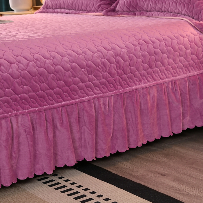 91家纺网 家纺一手货源 找家纺 芸锦豪 2024新款宝宝绒床盖 魅力紫