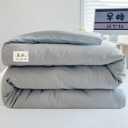 91家纺网 家纺一手货源 找家纺 （总）2025新款水洗棉双层纱立体大豆被冬被被芯被子春秋被