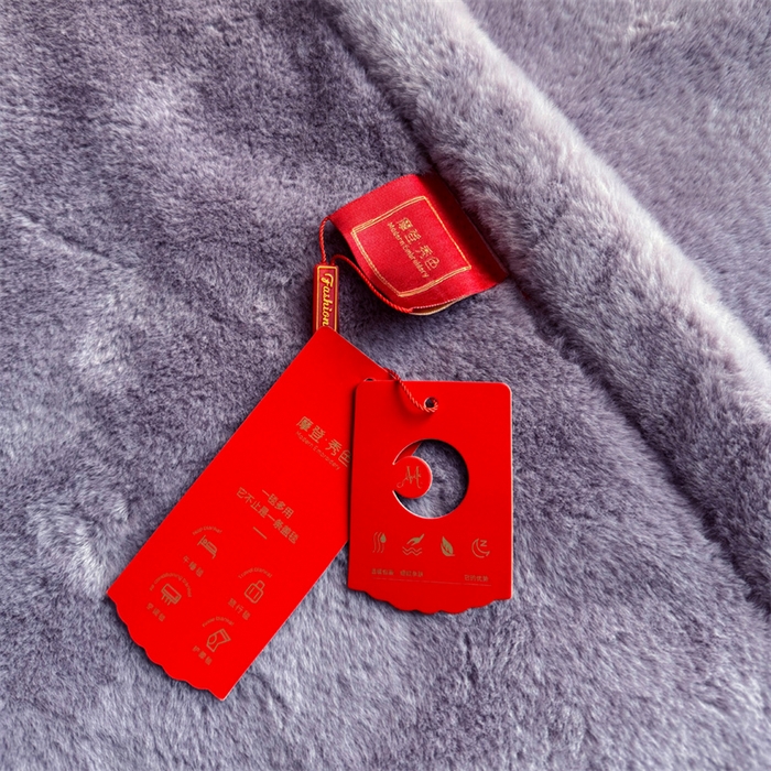 91家纺网 家纺一手货源 找家纺 2024新款仿皮草兔绒精品绣花毛毯毯子 甜蜜爱恋-紫