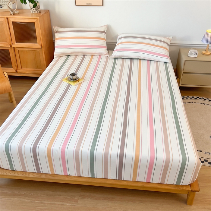 91家纺网 家纺一手货源 找家纺 多品 2024新款水洗棉皱皱纱单品床笠 可可西里