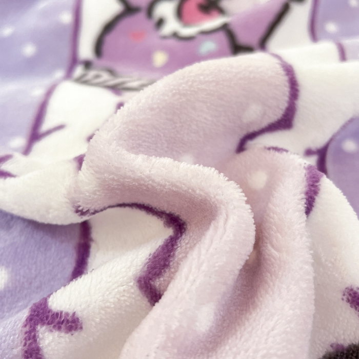 91家纺网 家纺一手货源 找家纺 2024新品正版三丽鸥授权卡通加厚高克重牛奶绒系列四件套 绒三丽鸥-贪睡库洛米