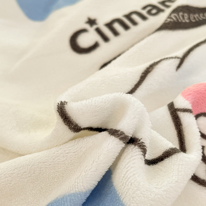 91家纺网 家纺一手货源 找家纺 2024新品正版三丽鸥授权卡通加厚高克重牛奶绒系列四件套 绒三丽鸥-蓝色波点玉桂狗