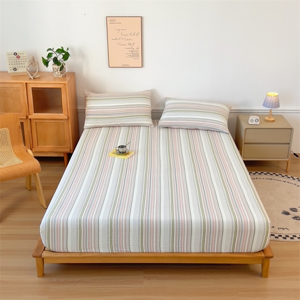 91家纺网 家纺一手货源 找家纺 （总）多品 2024新款水洗棉皱皱纱单品床笠