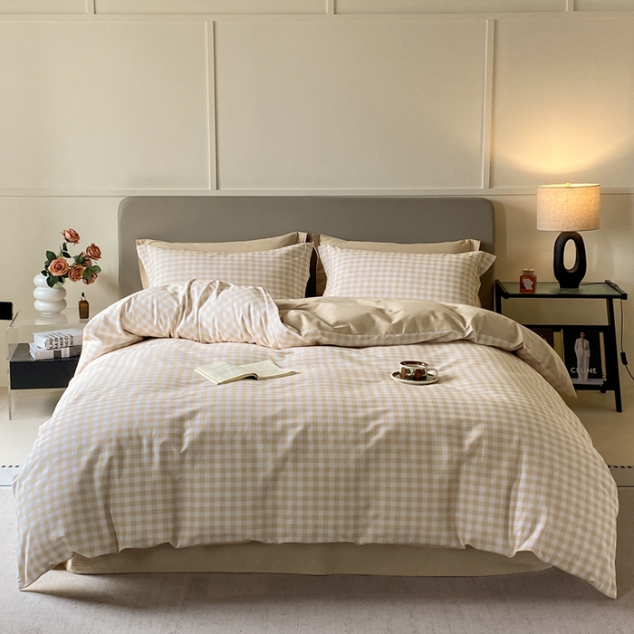 91家纺网 家纺一手货源 找家纺 涵宸家纺 2024新款亲肤全棉磨毛印花四件套--芬兰系列 简兮米