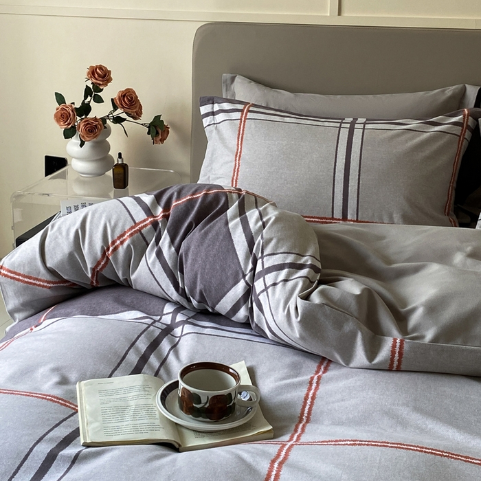 91家纺网 家纺一手货源 找家纺 涵宸家纺 2024新款亲肤全棉磨毛印花四件套--芬兰系列 克卜勒