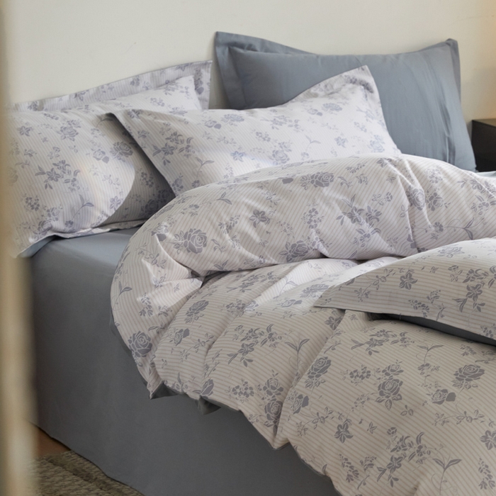 91家纺网 家纺一手货源 找家纺 涵宸家纺 2024新款亲肤全棉磨毛印花四件套--芬兰系列 生如夏花