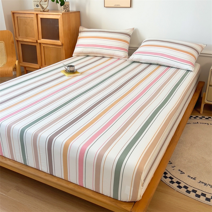 91家纺网 家纺一手货源 找家纺 多品 2024新款水洗棉皱皱纱单品床笠 可可西里